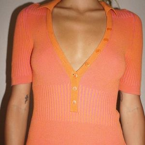 SOLD DO NOT BUY. le body yauco by jacquemus size 42. worn by bella in blue